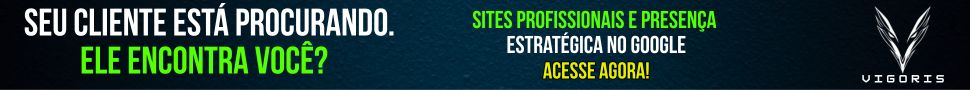 Bammer de publicidade da Vigors Vriação de Sites profissionais