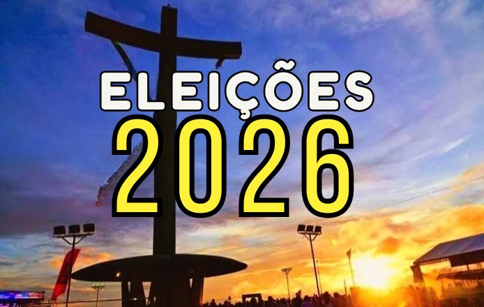 Eleições 2026 Vitória da Conquista. Imagem do Cristo de Mario Cravo.