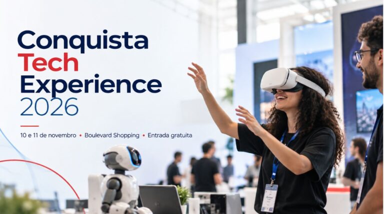 Conquista Tech Experience 2026. Banner divulgação.