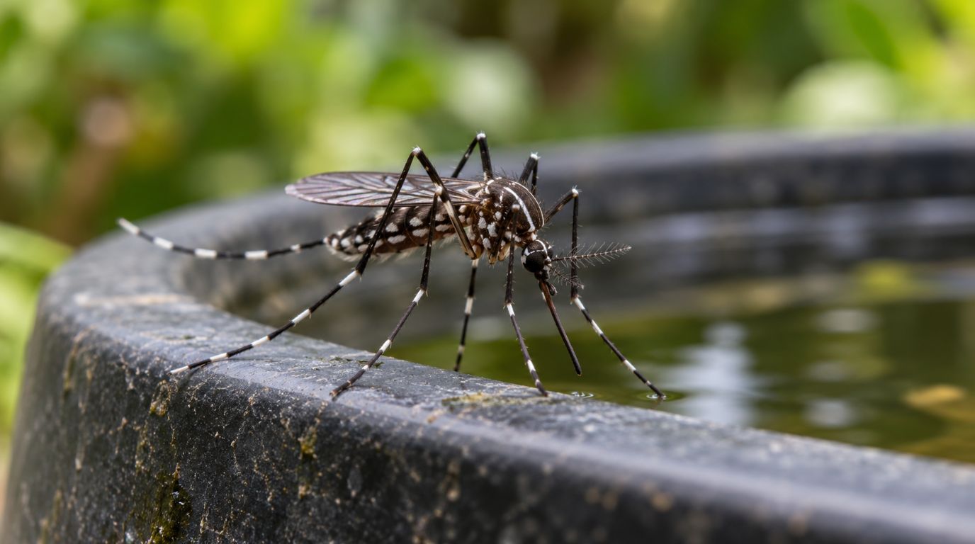 Chikungunya em Vitória da Conquista aumenta, enquanto dengue recua. Imagem do mosquito transmissor.
