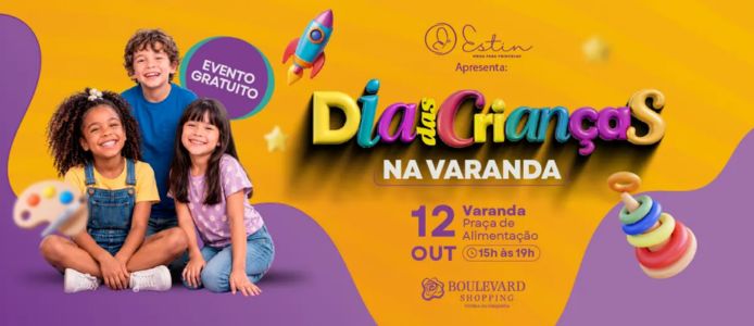 Dia das Crianças no Boulevard Shopping. Evento gratuito.