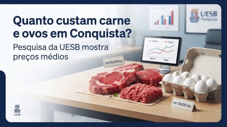 Preços de carnes e ovos em Vitória da Conquista, levantamento feito pela UESB.